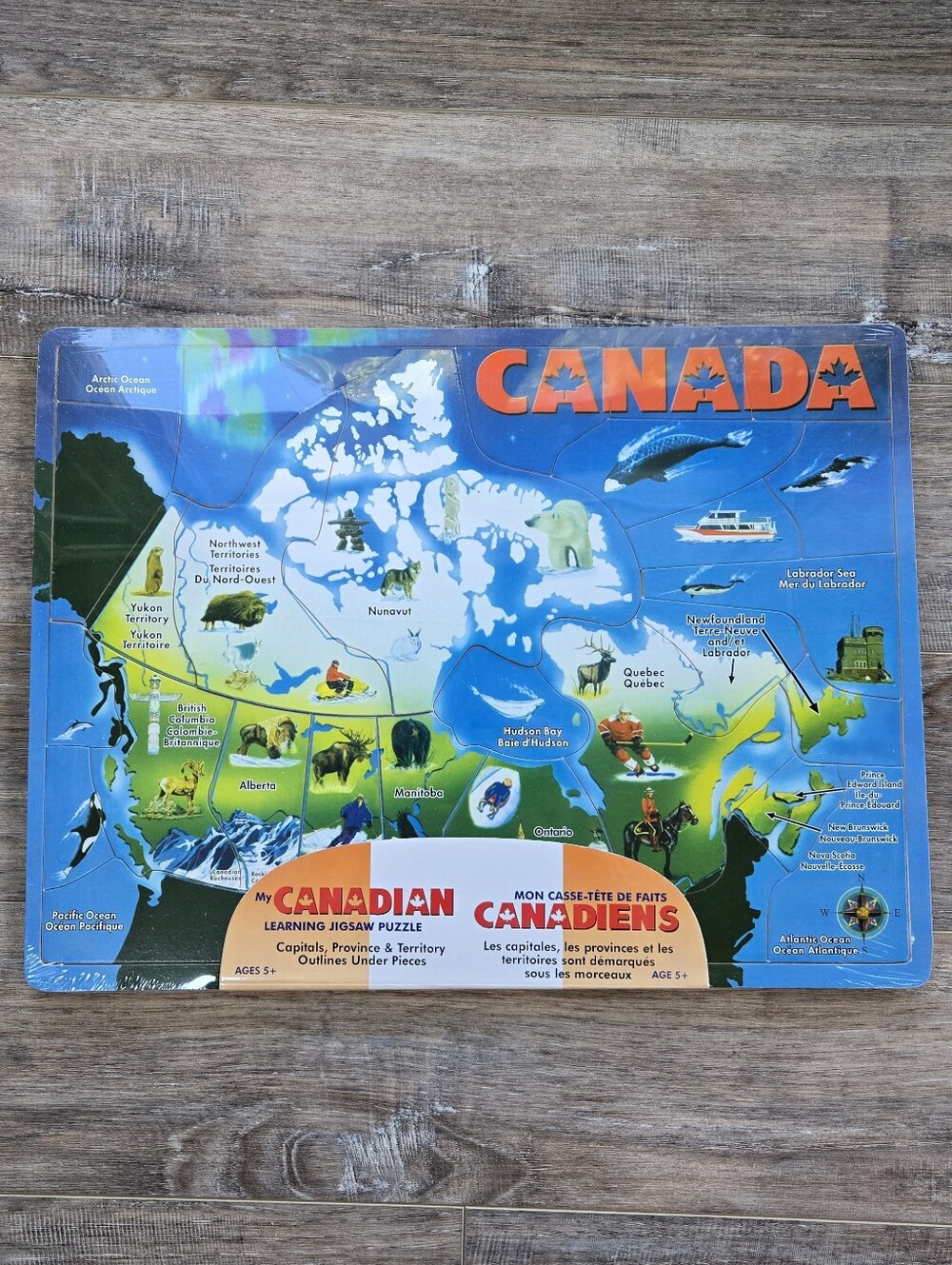 My Canadian Learning Jigsaw Puzzle Educational Kids Toy